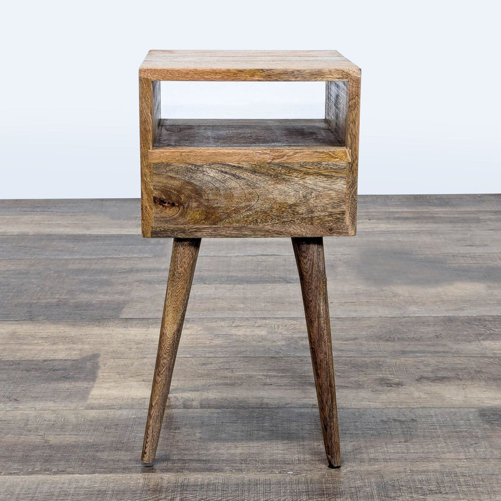 Mid-Century One Drawer Open Shelf Nightstand - Accepted Offer (22.22% discount)