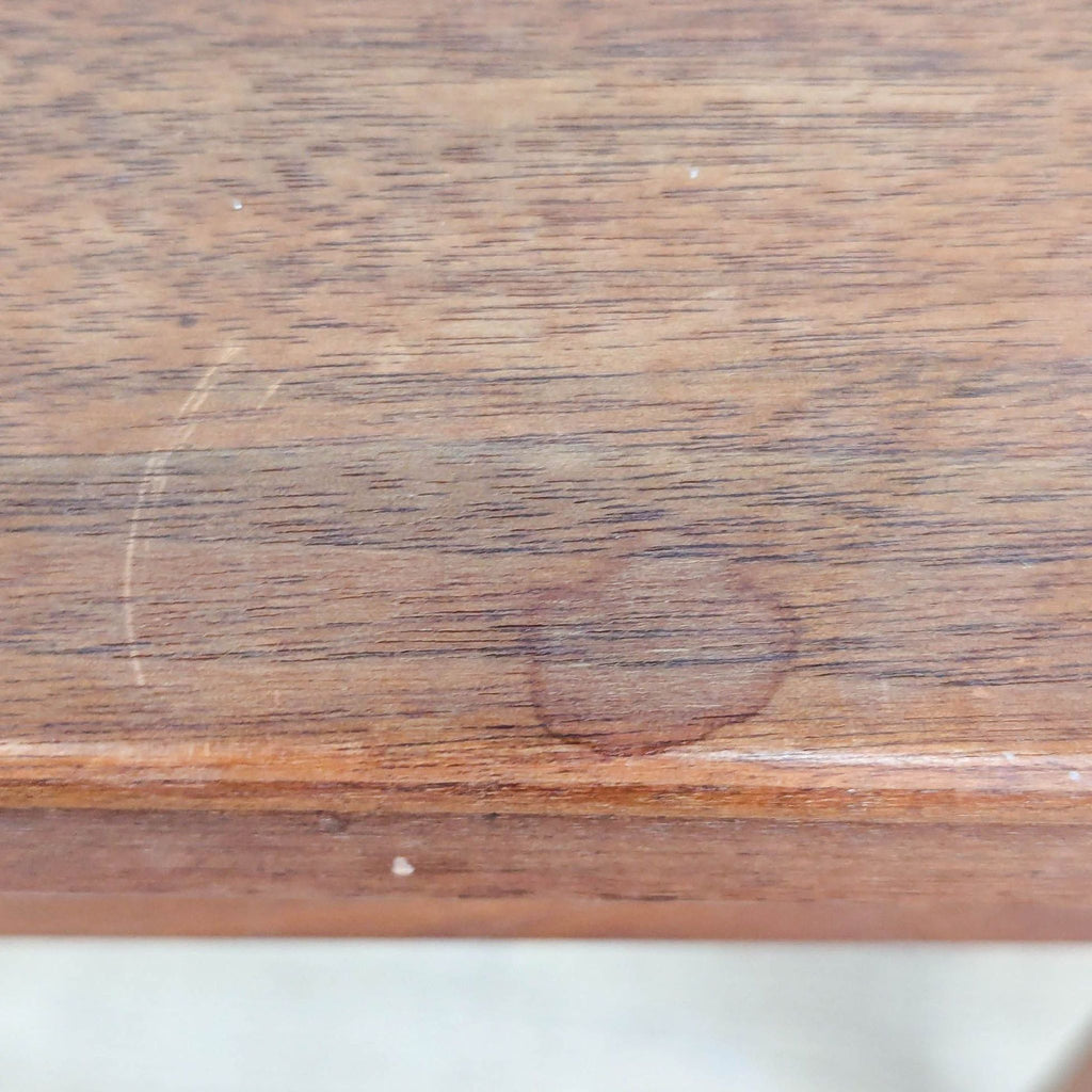 John Keal Mid-Century Side Table with Enamaled Copper Insert