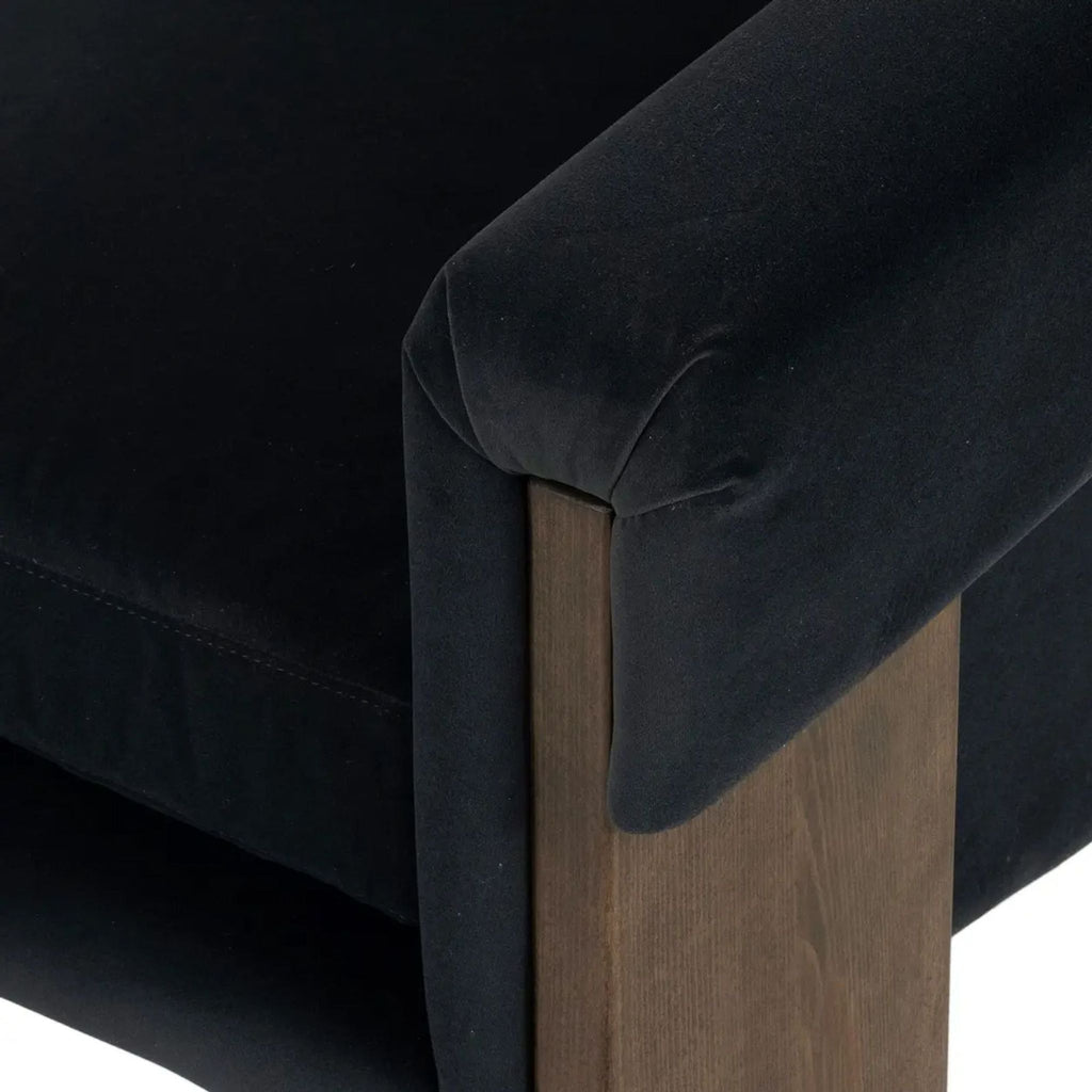 Heavenly Cairo Modern Chair in Velvet Smoke