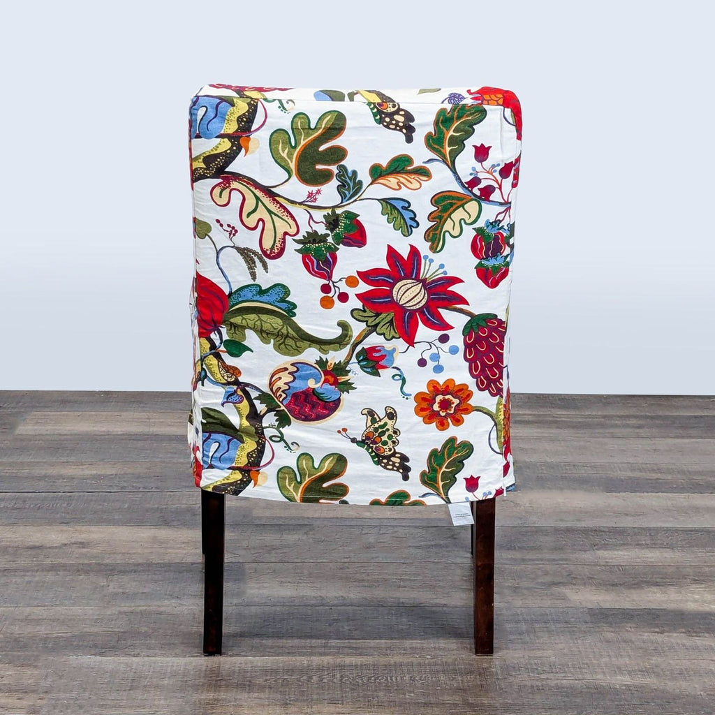 Floral Upholstered Arm Chair
