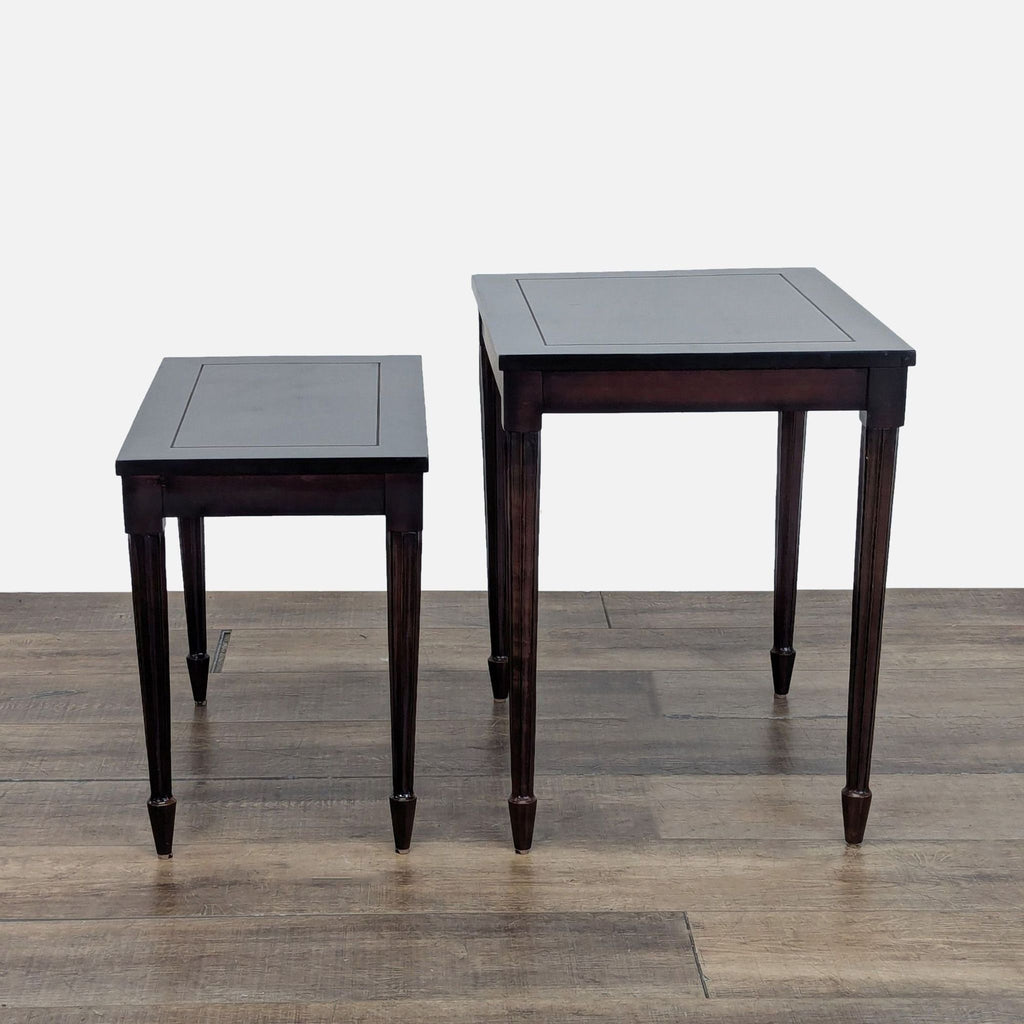 Set of Two Wood Nesting Tables