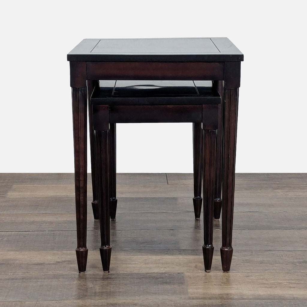 Set of Two Wood Nesting Tables