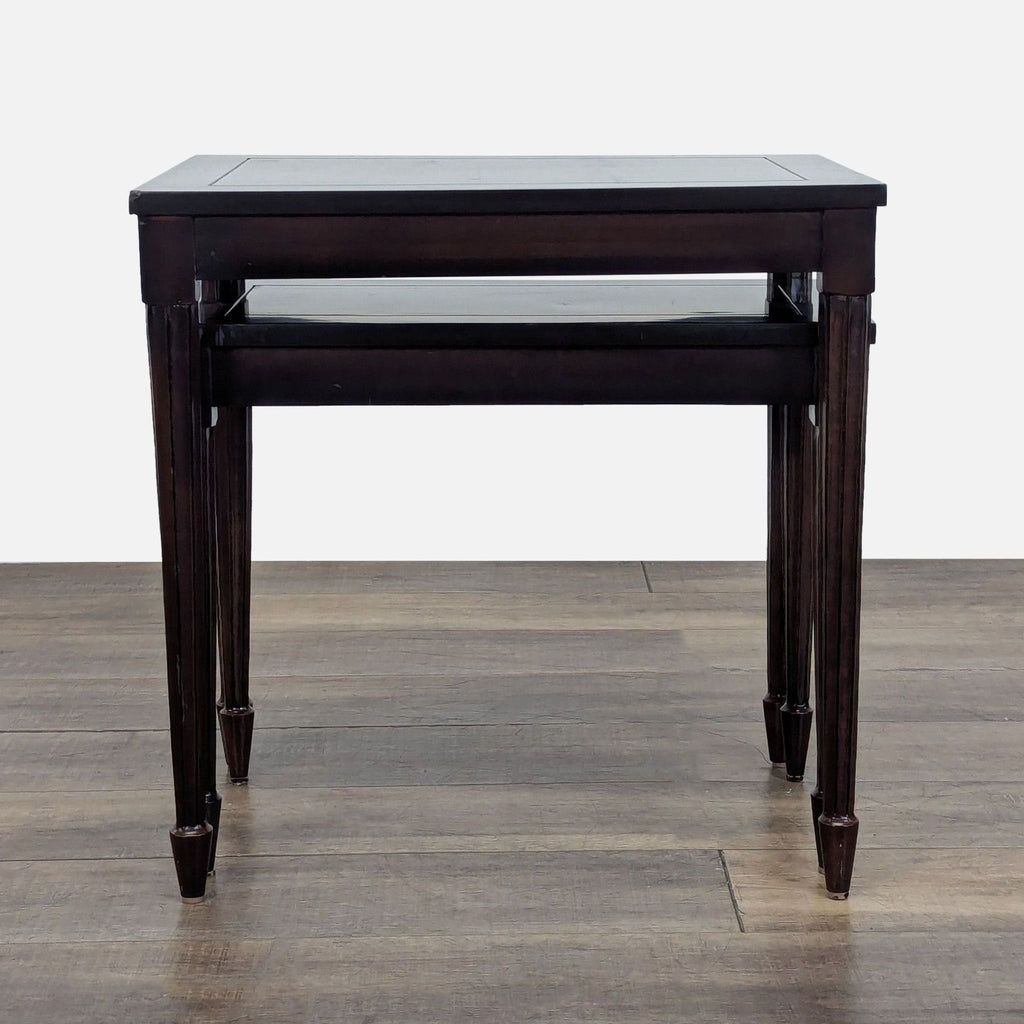Set of Two Wood Nesting Tables