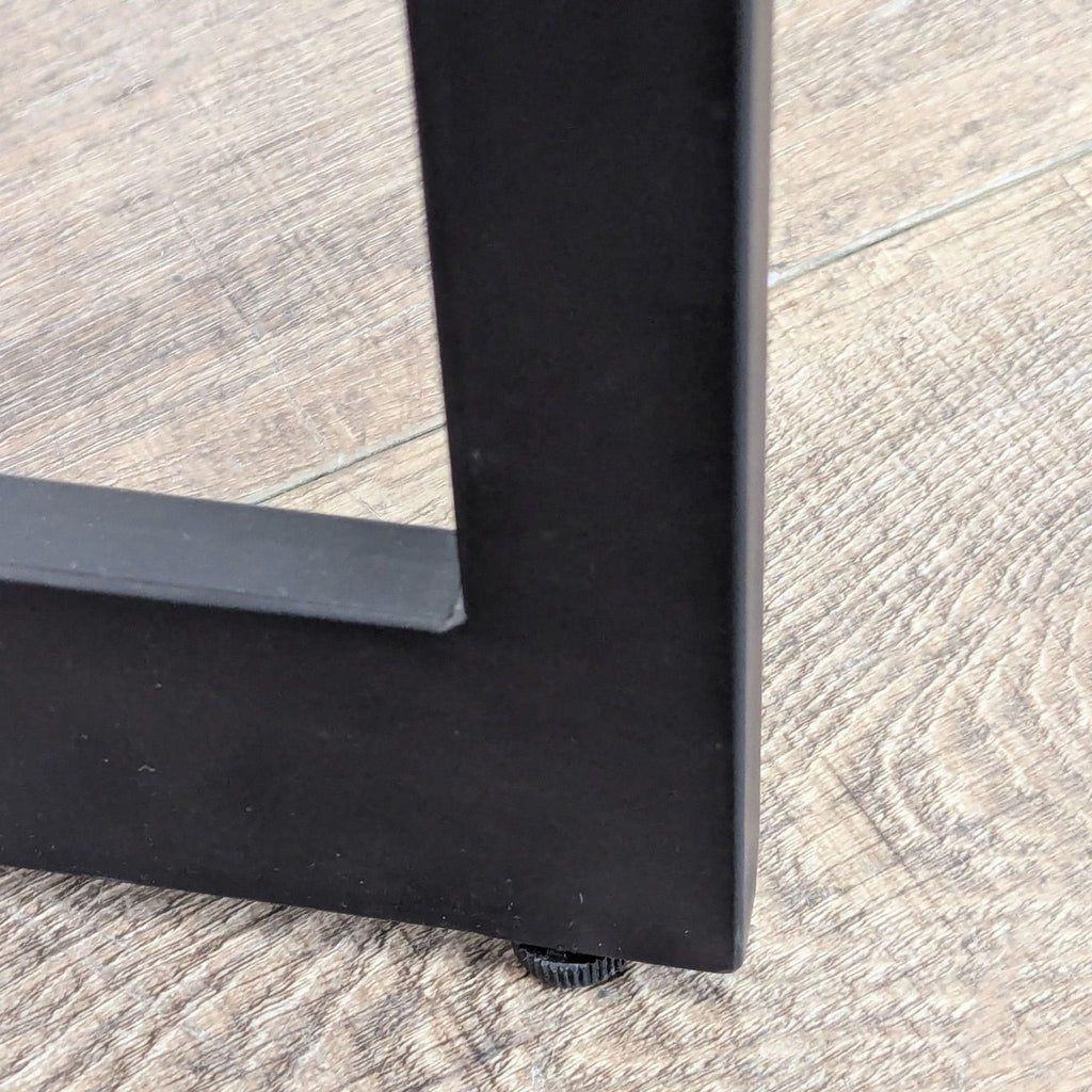 Bamboo Top End Table on a Metal Base