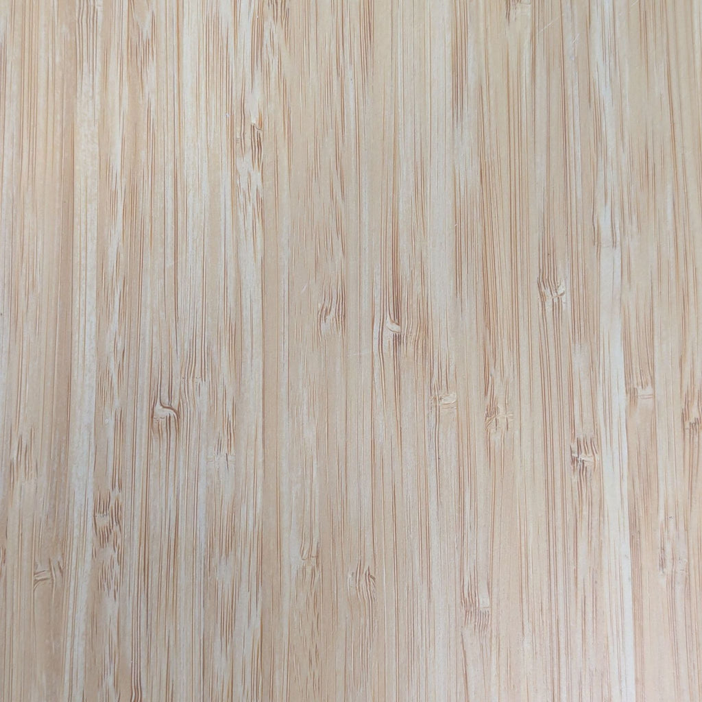 Bamboo Top End Table on a Metal Base