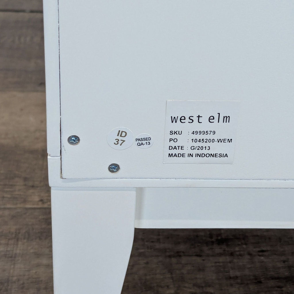 West Elm Narrow-Leg Nightstand
