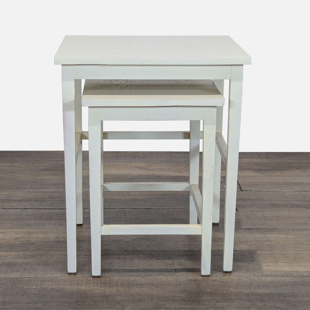 Set of Two Wood Nesting Tables