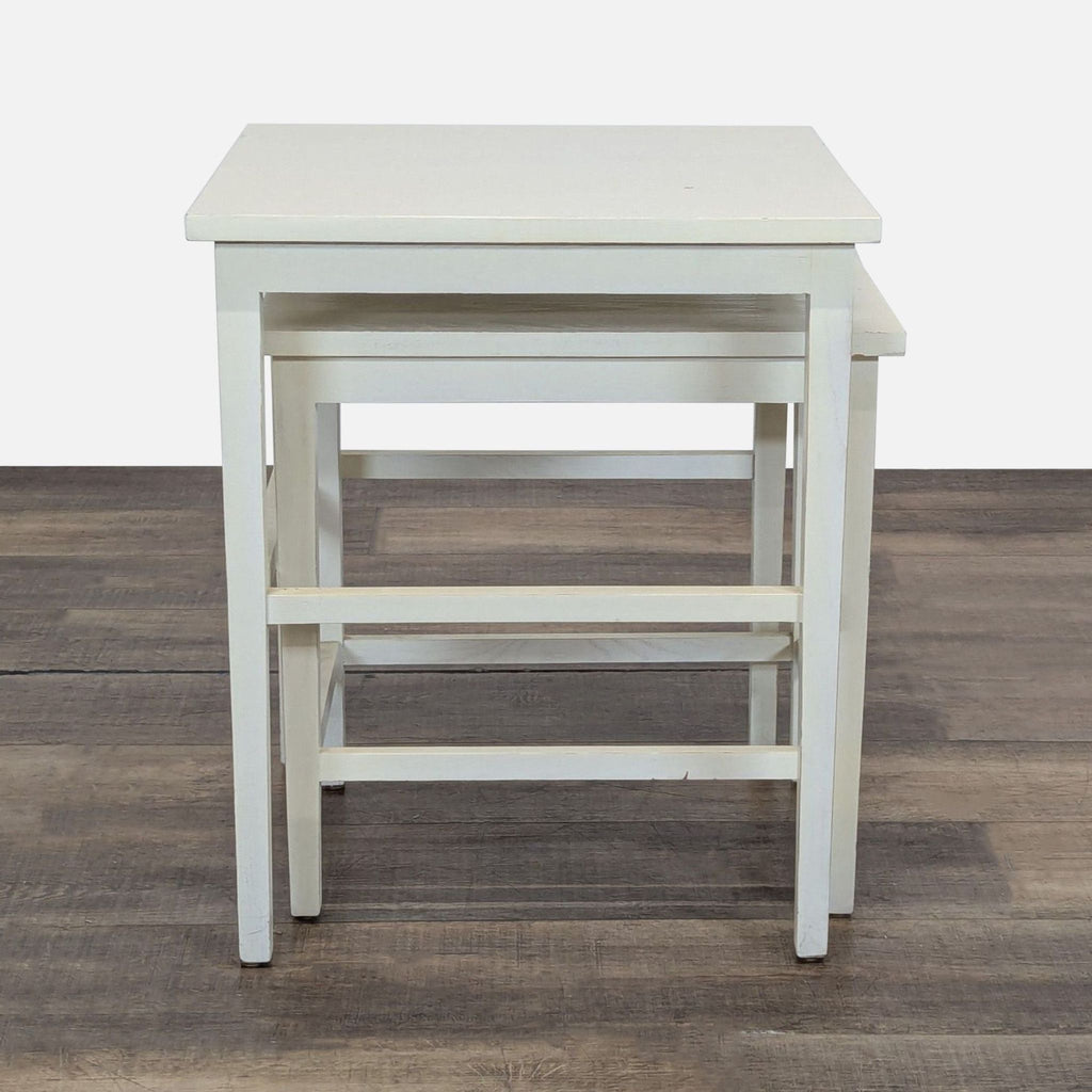 Set of Two Wood Nesting Tables