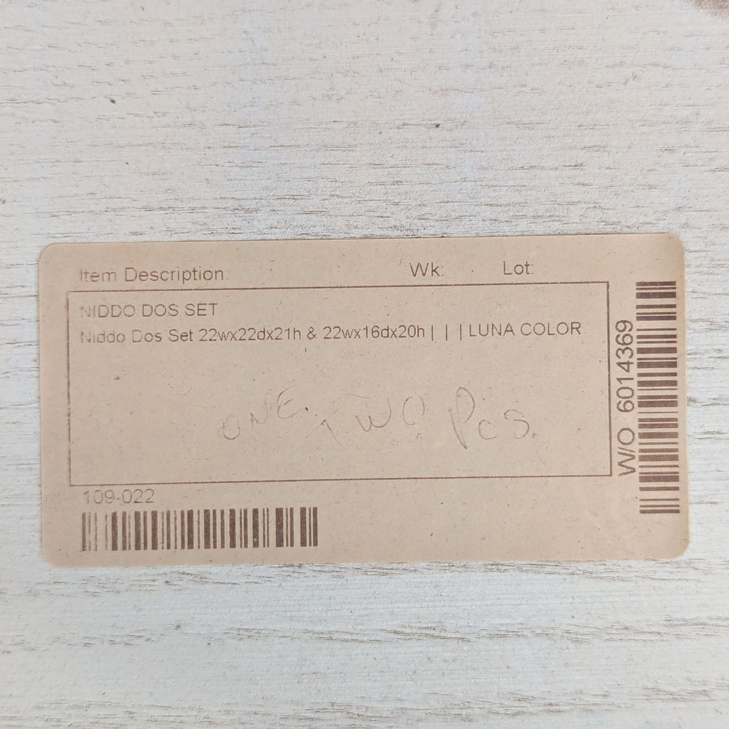 Set of Two Wood Nesting Tables