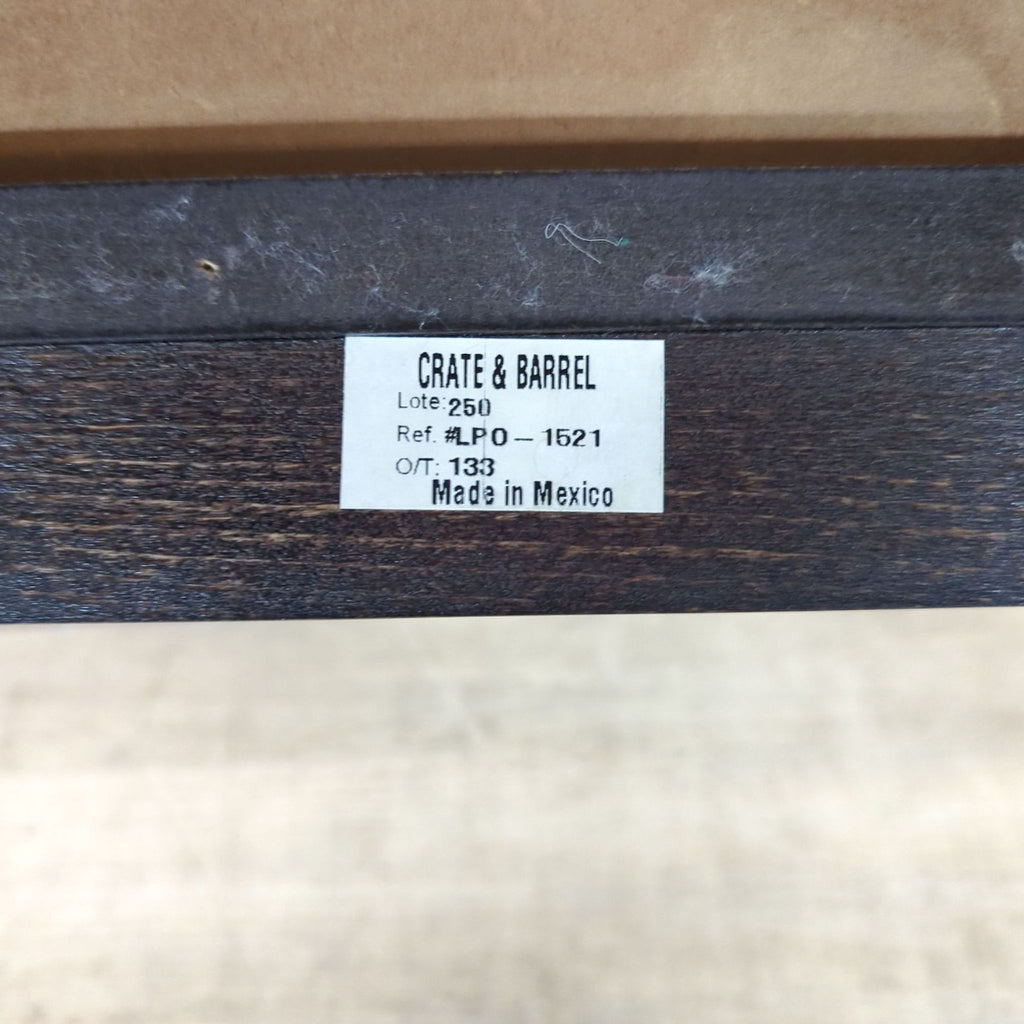 Crate & Barrel Wood Accent Table on Wood Base