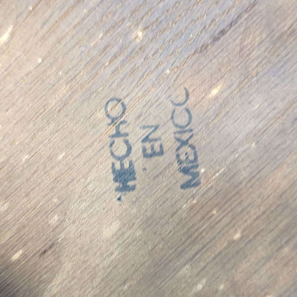 Wood End Table with X Legs