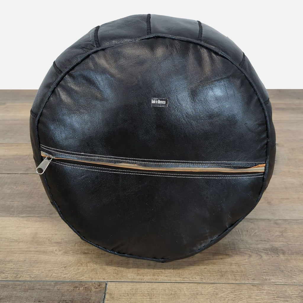 Moroccan Leather Pouf