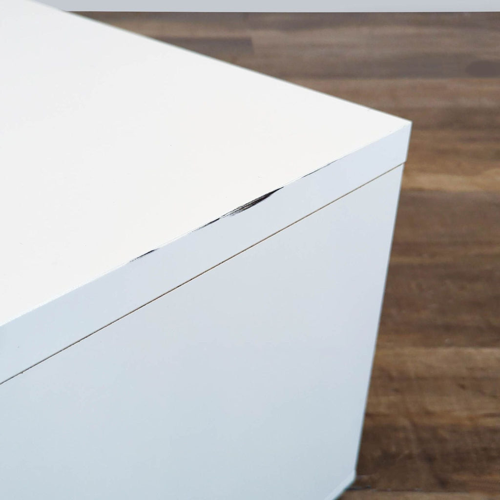 Two Drawer Media Console with Shelving