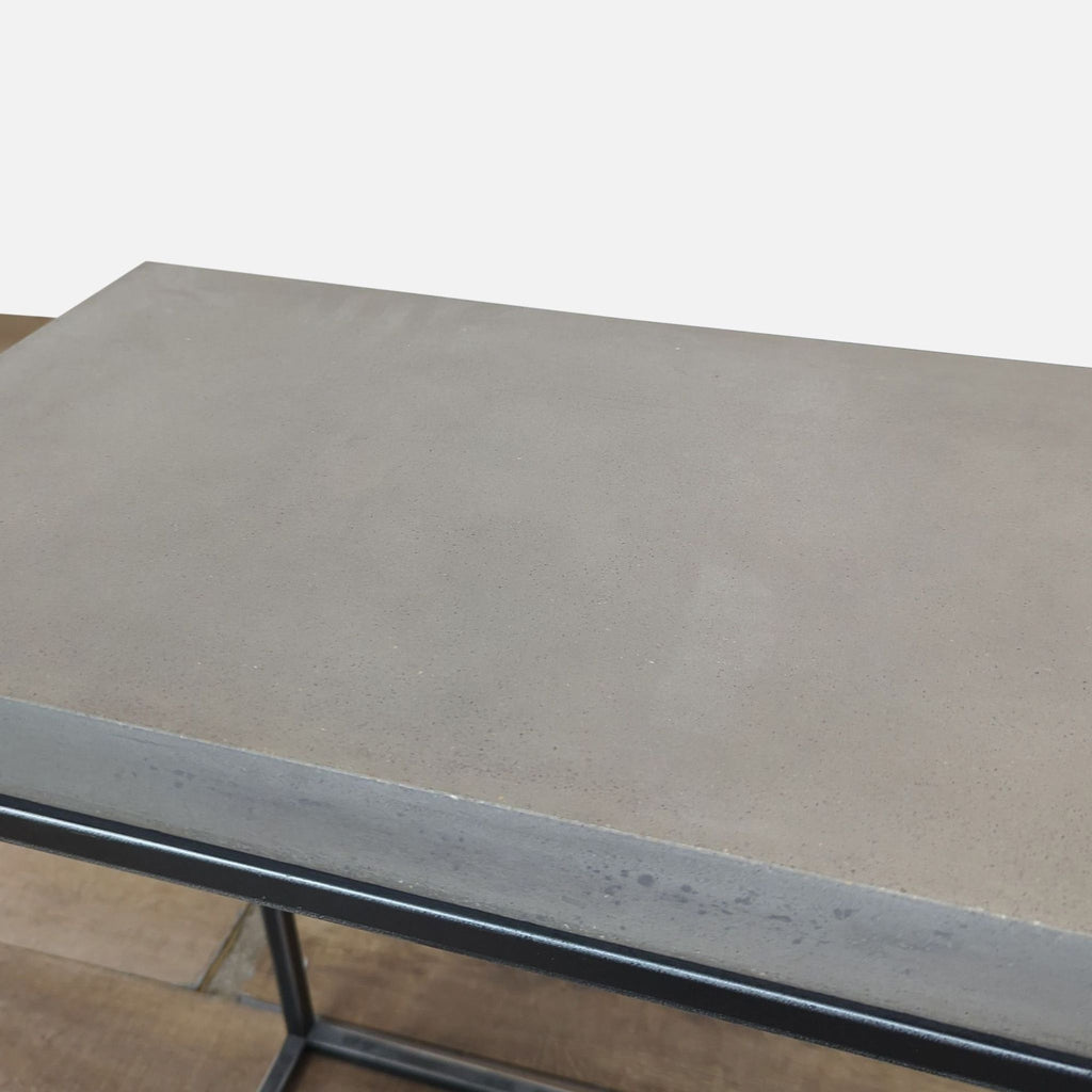 Structube Faux Stone Console Table on Metal Frame