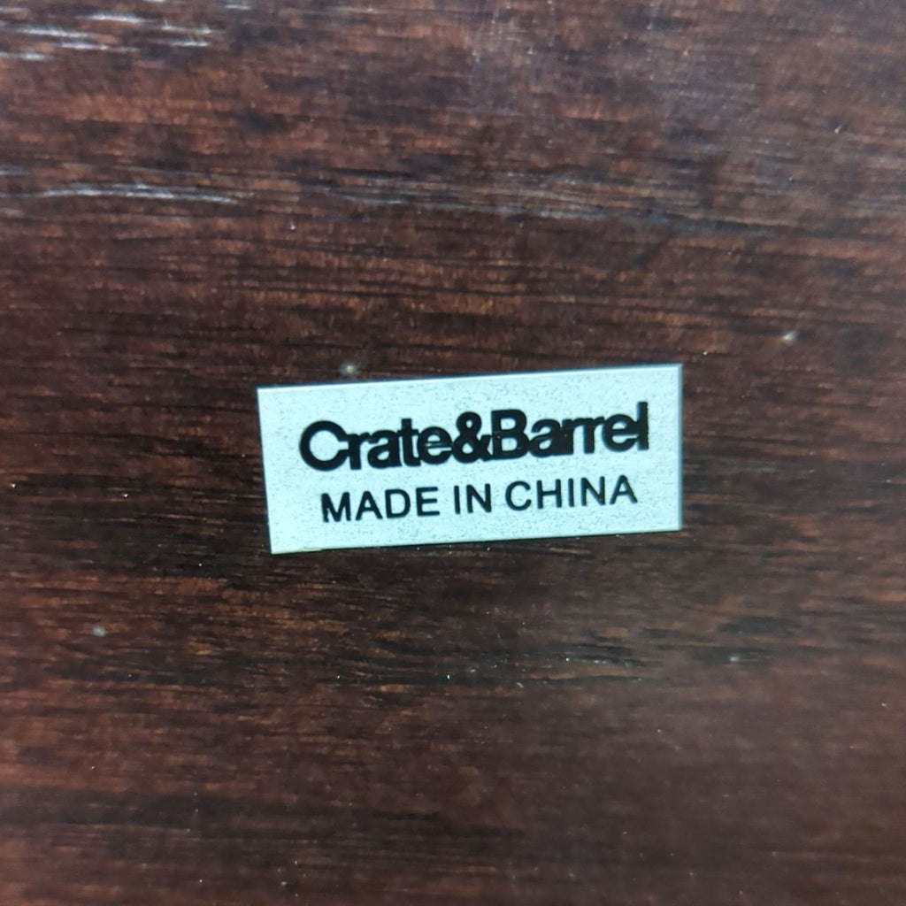 Crate & Barrel End Table with Drawer, Pull-Out Shelf & Bottom Shelf