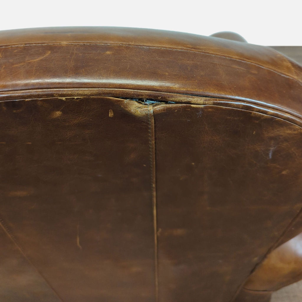 Mitchell Gold Traditional Leather Club Chair