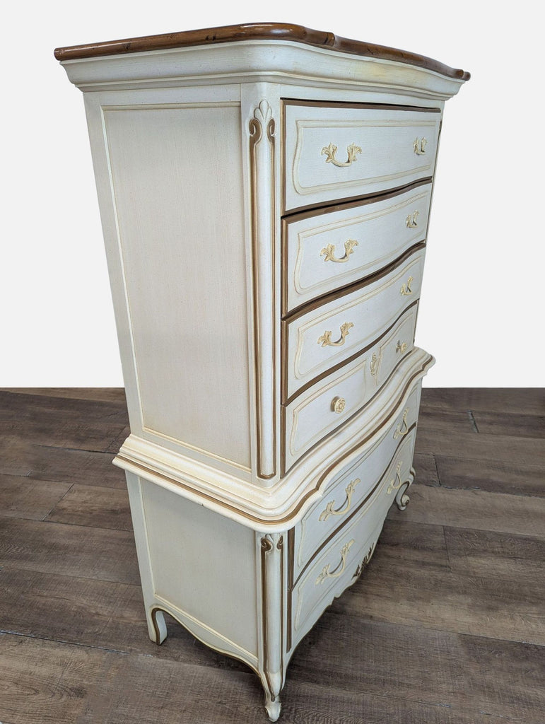 Drexel Heritage French Provincial 6-Drawer Highboy Dresser