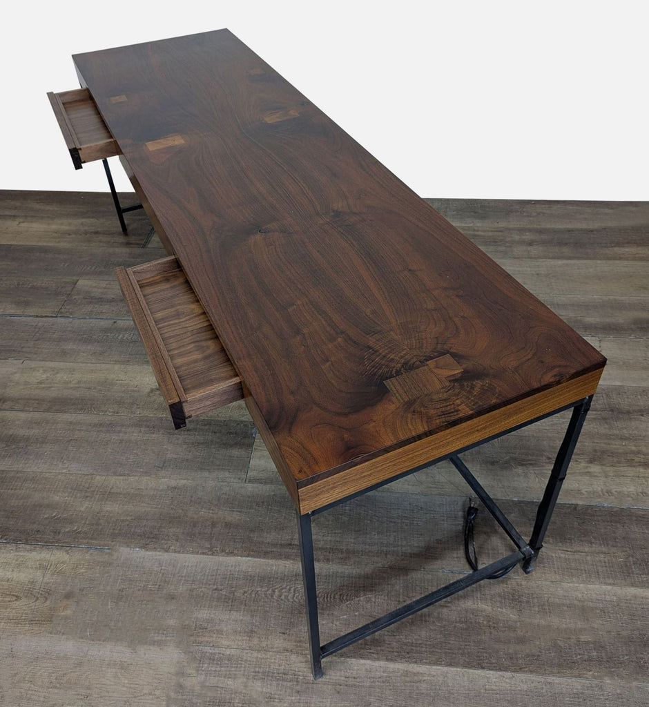 Industrial Metal and Wood Desk with Drawers - Accepted Offer (19.23% discount)