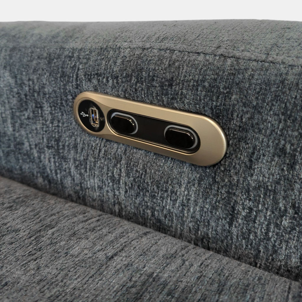 Parker House Chelsea Power Loveseat in Willow Blue Chenille