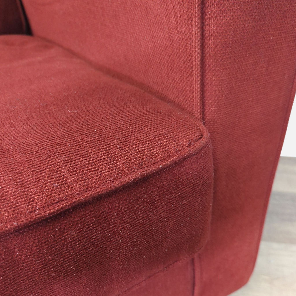 Modern Dark Red 3 Seat Sofa