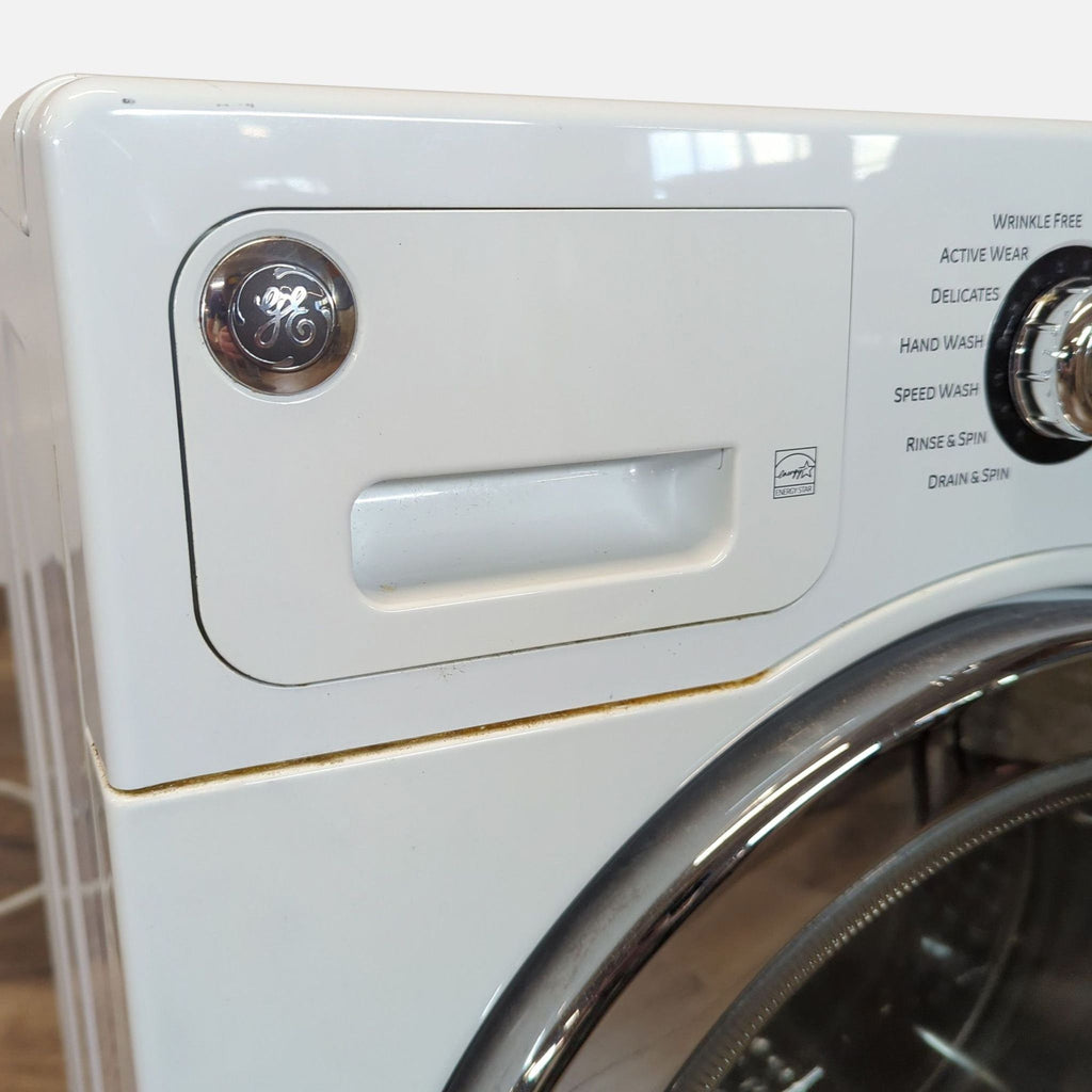 GE Front Load Washer - White, Efficient Cleaning