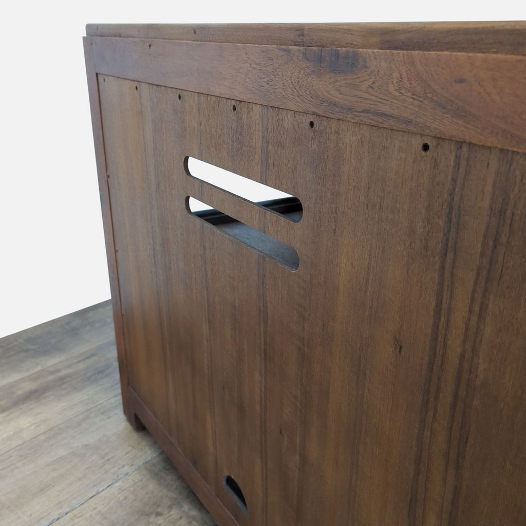 Pottery Barn Menlo Wood and Glass Media Console