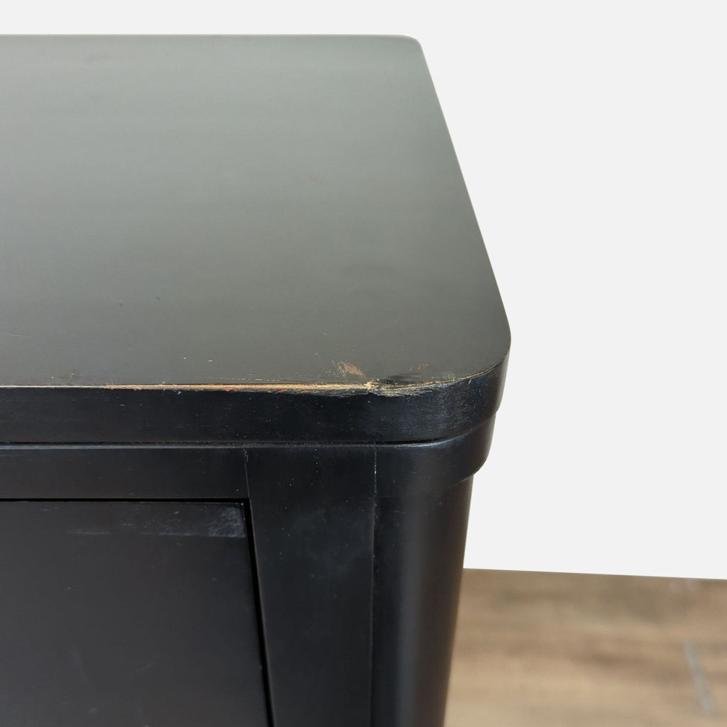 Crate and Barrel Tall Black 7-Drawer Chest