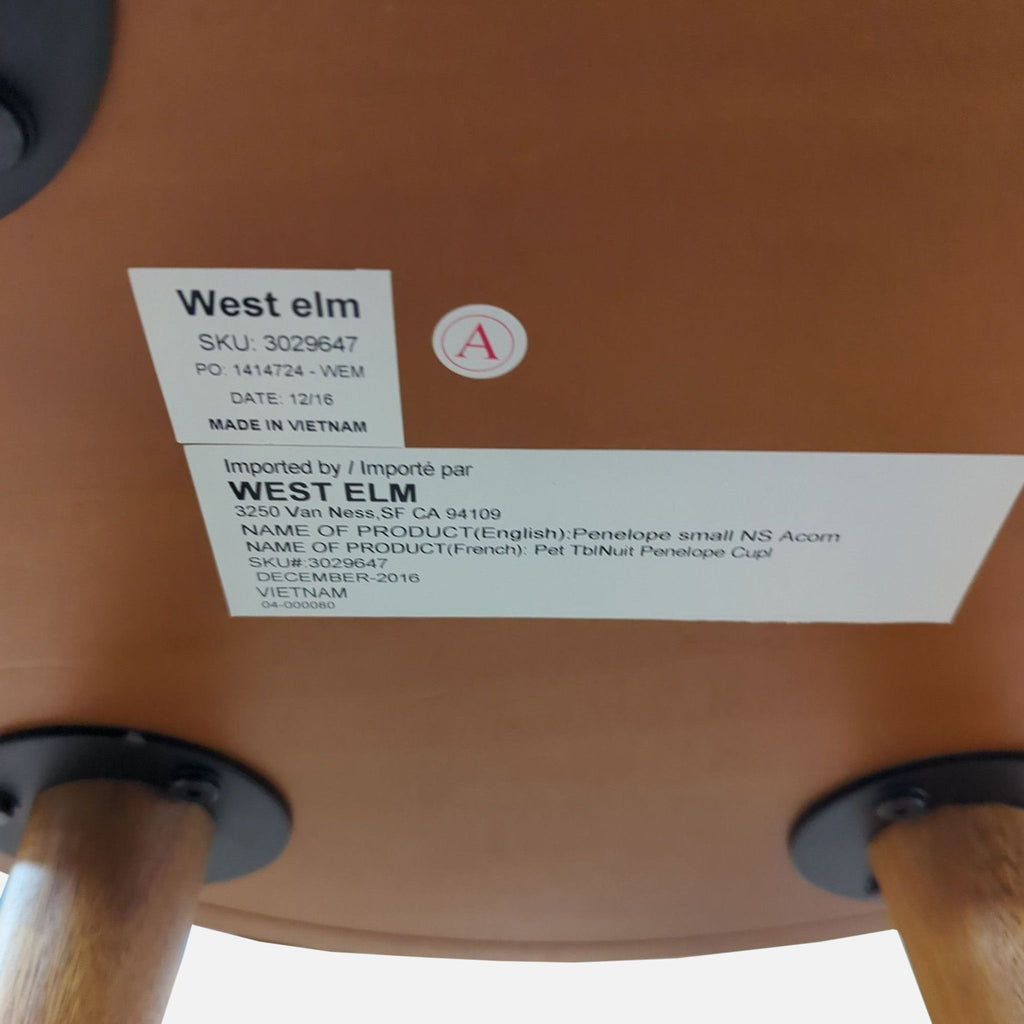 West Elm Penelope Nightstand with Marble Top