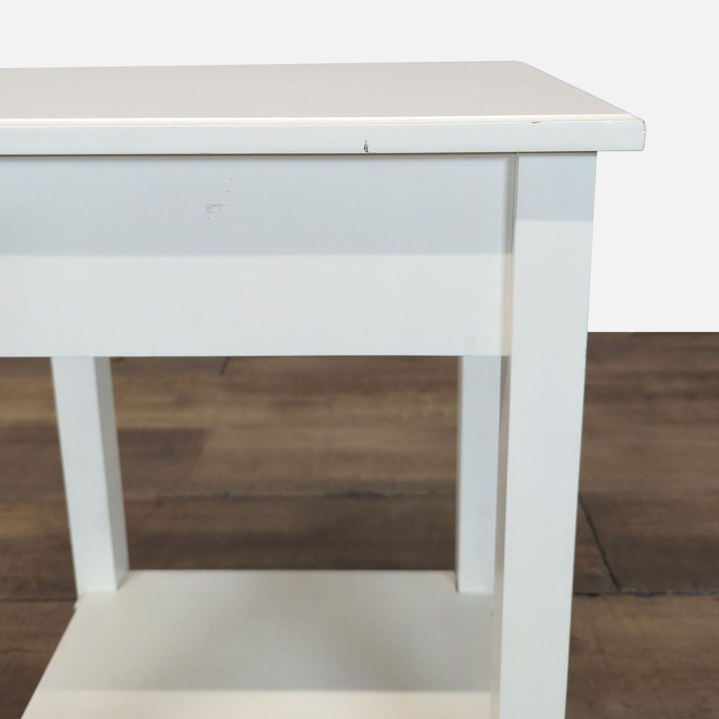 One Drawer Wood Nightstand