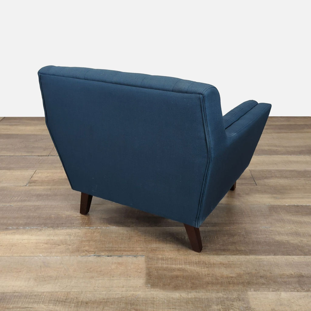 Mid-Century Style Navy Accent Chair