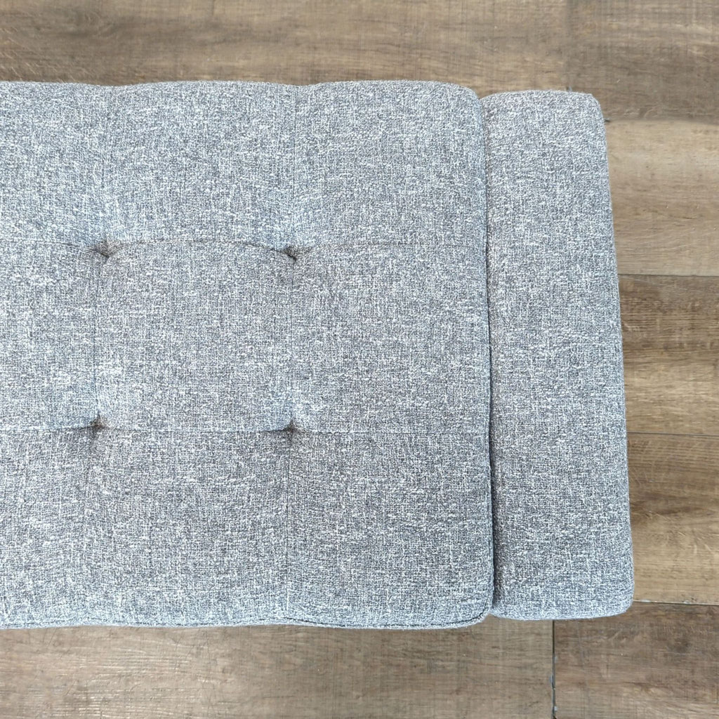 Upholstered Storage Ottoman with Tufted Top