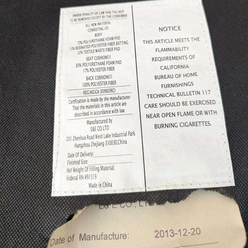 E&E Co. Ltd. Navy Blue Velvet Slipper Chair