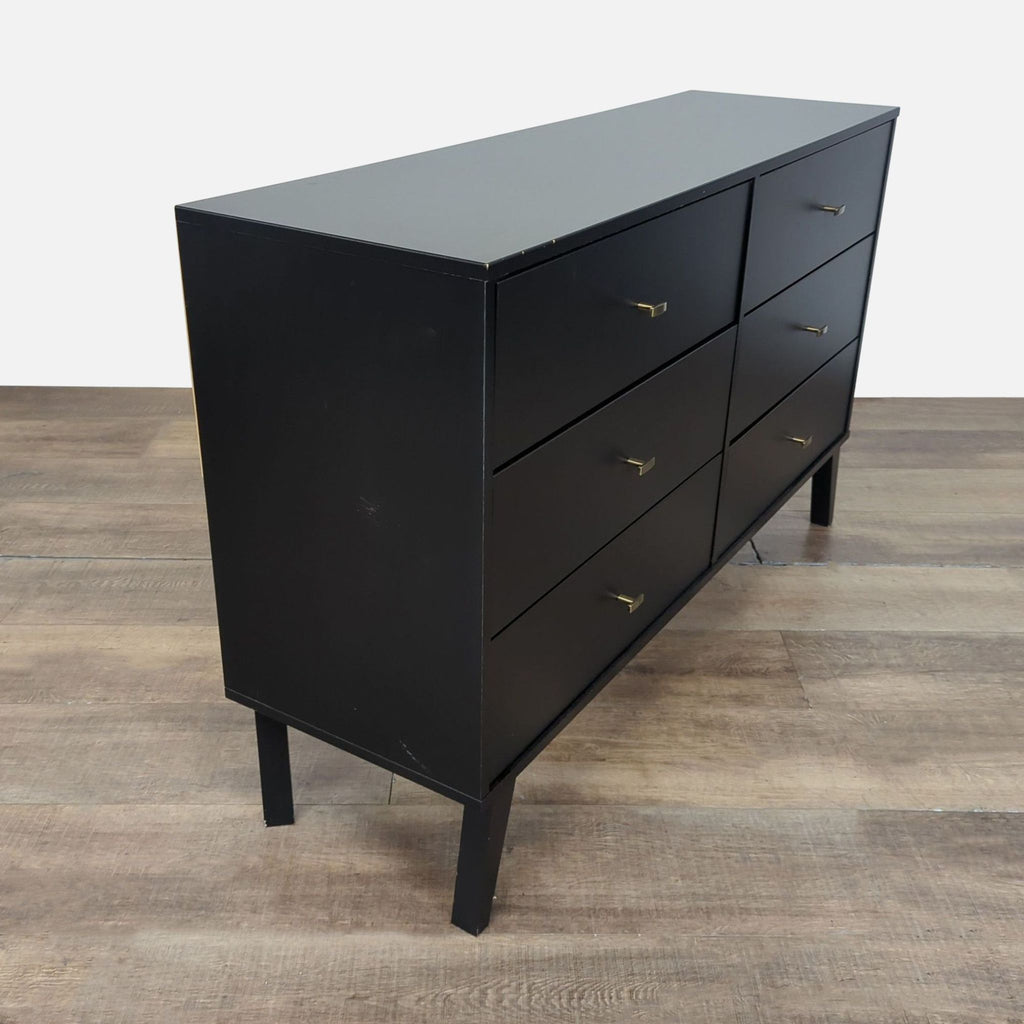 Prepac Milo Mid-Century Modern Style 6-Drawer Dresser