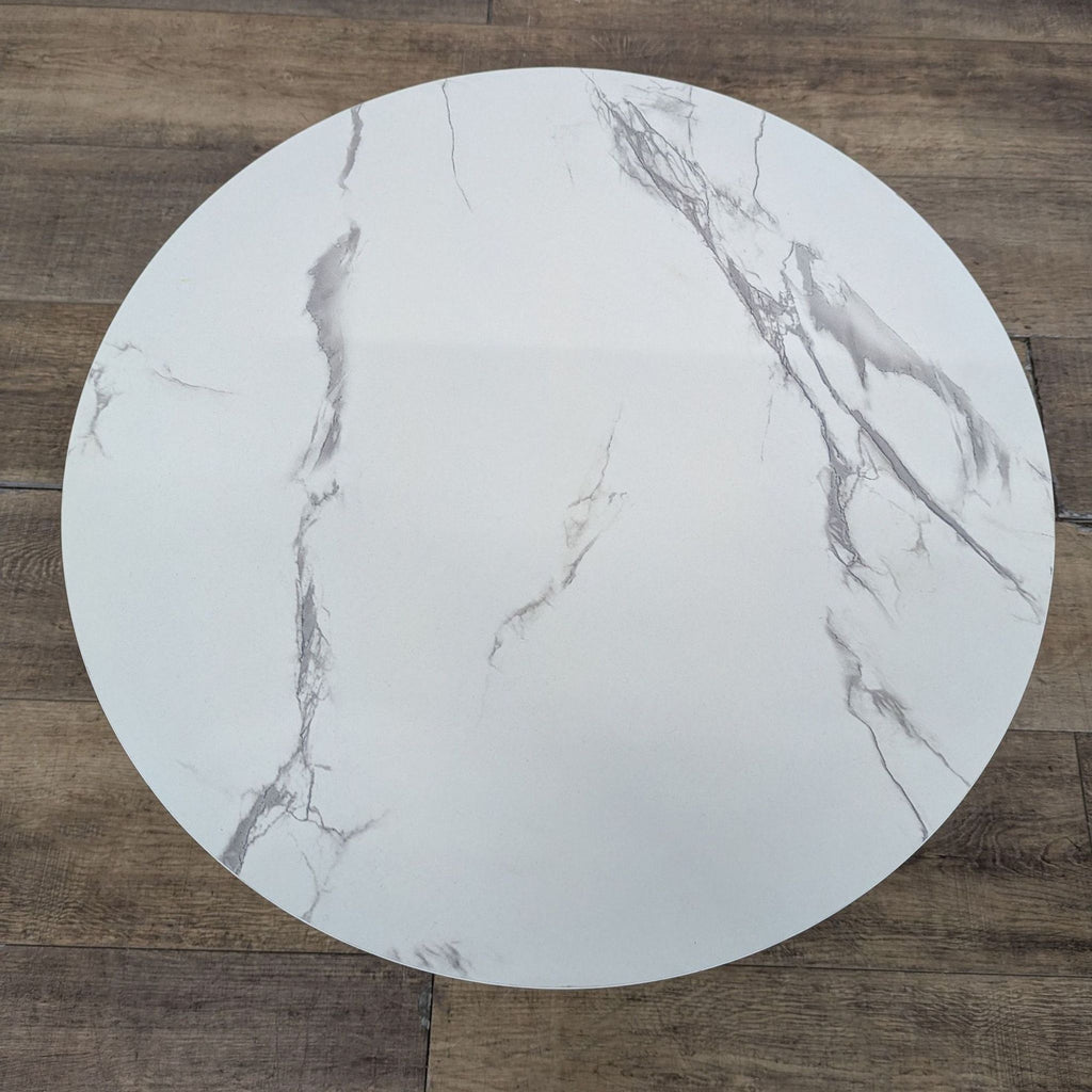 Vasagle Two Tier Small Coffee Table with Faux Marble Top