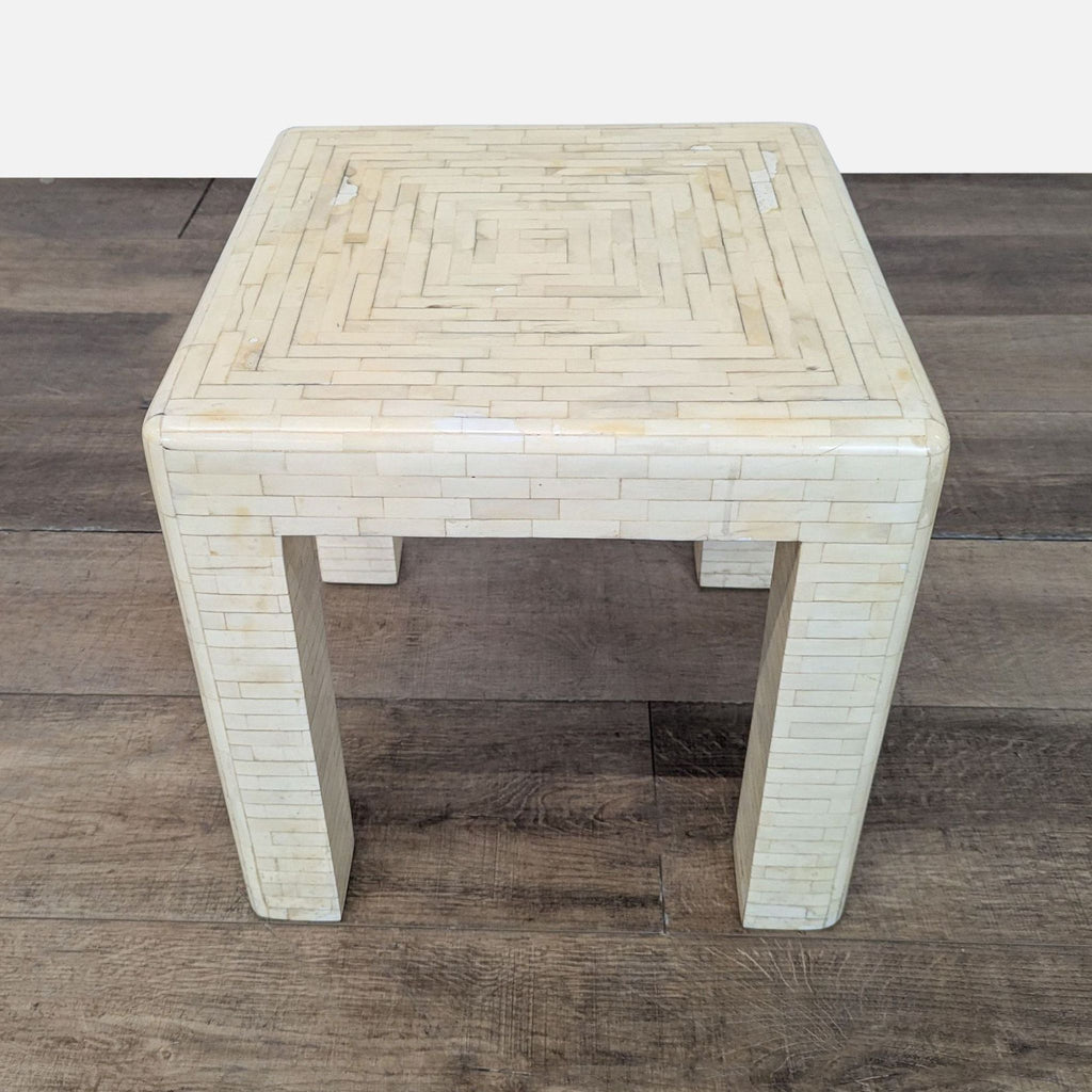Bone Inlay Accent Table