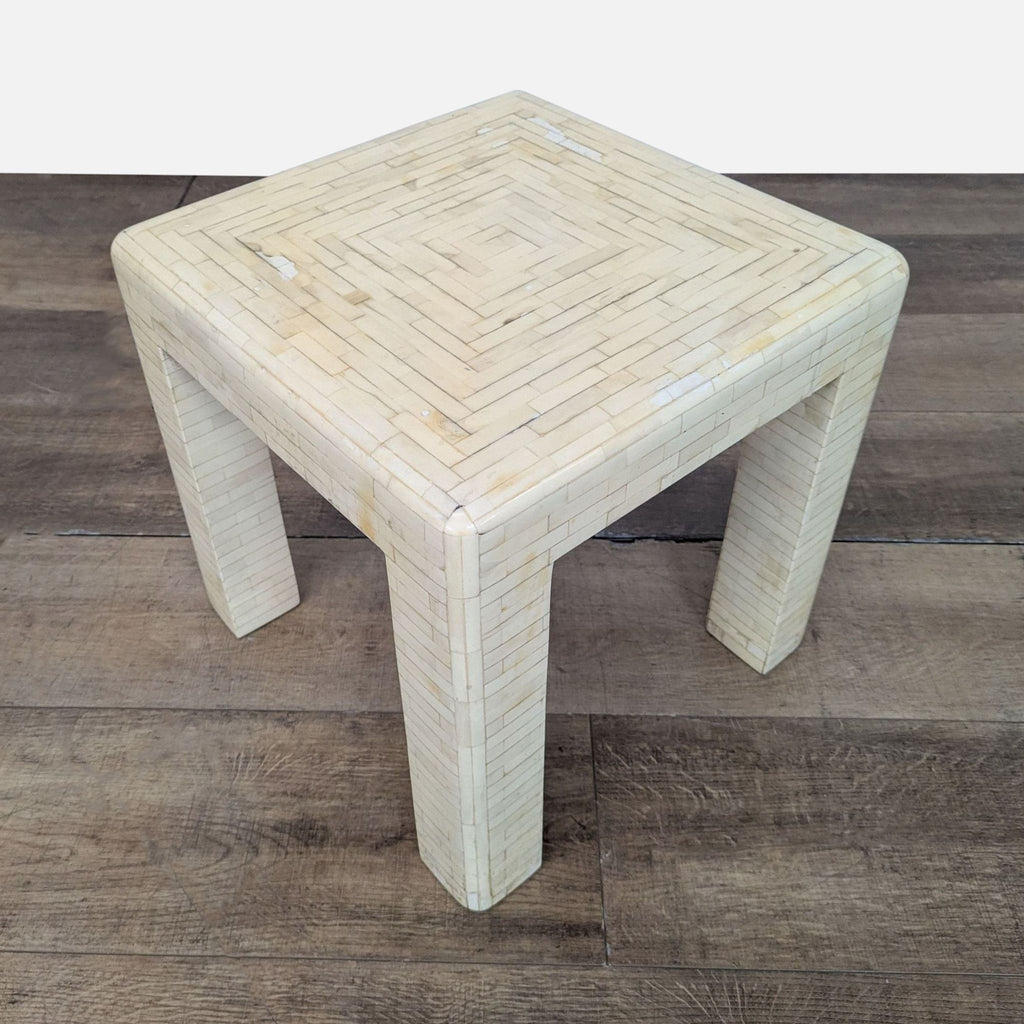 Bone Inlay Accent Table