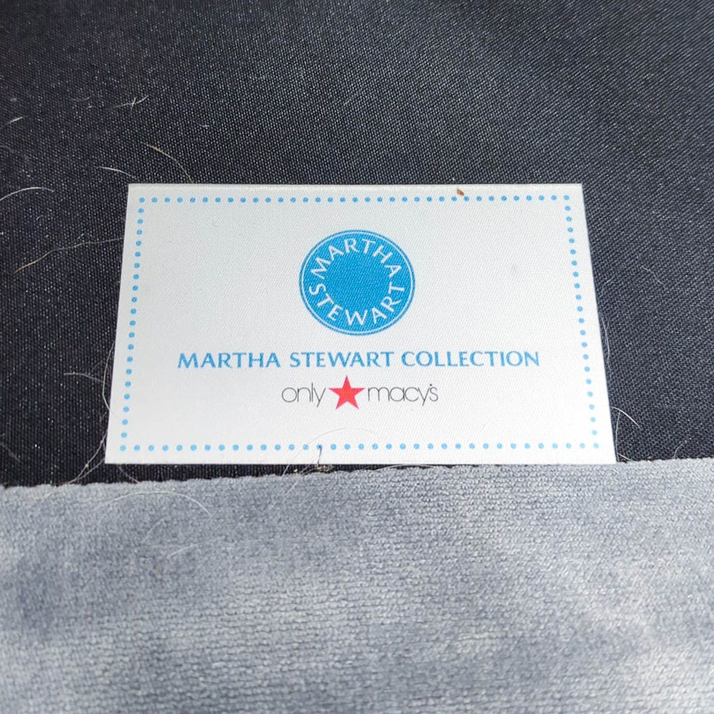 Macy's 3-Seat Tufted Velvet Sofa in Light Blue