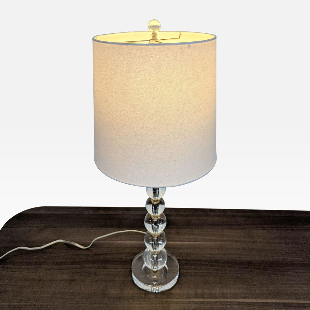 Pottery Barn Tiered Crystal Table Lamp