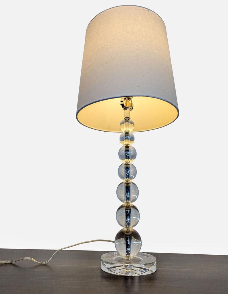 Pottery Barn Tiered Crystal Table Lamp