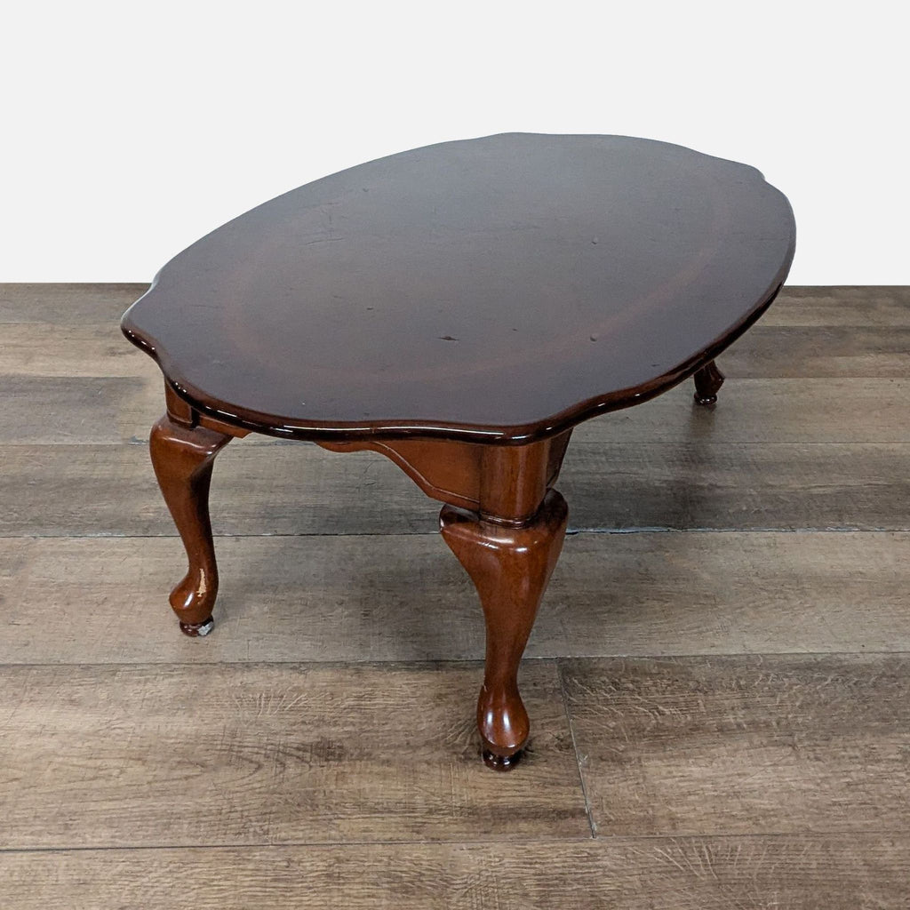 Traditional Oval Wood Coffee Table