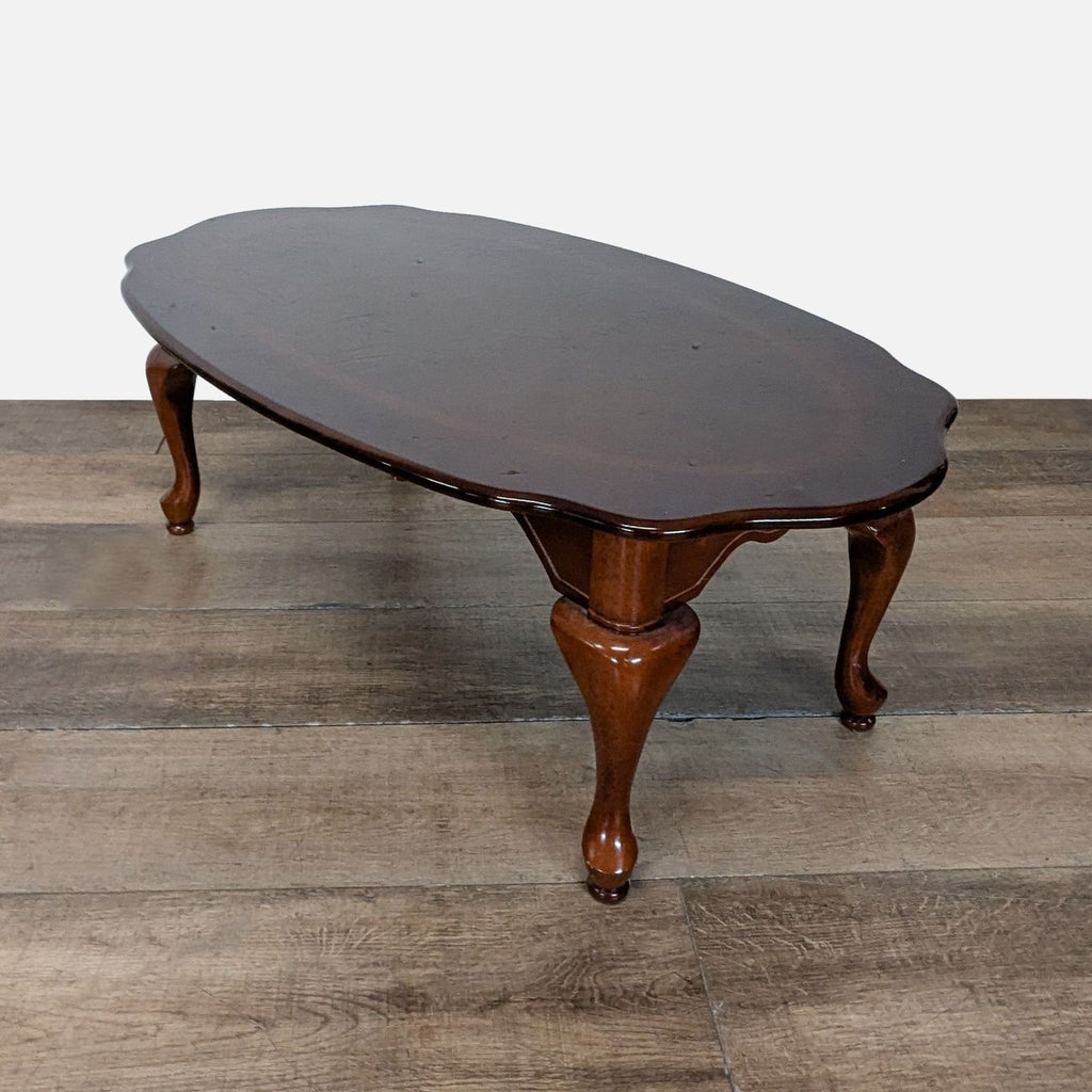 Traditional Oval Wood Coffee Table