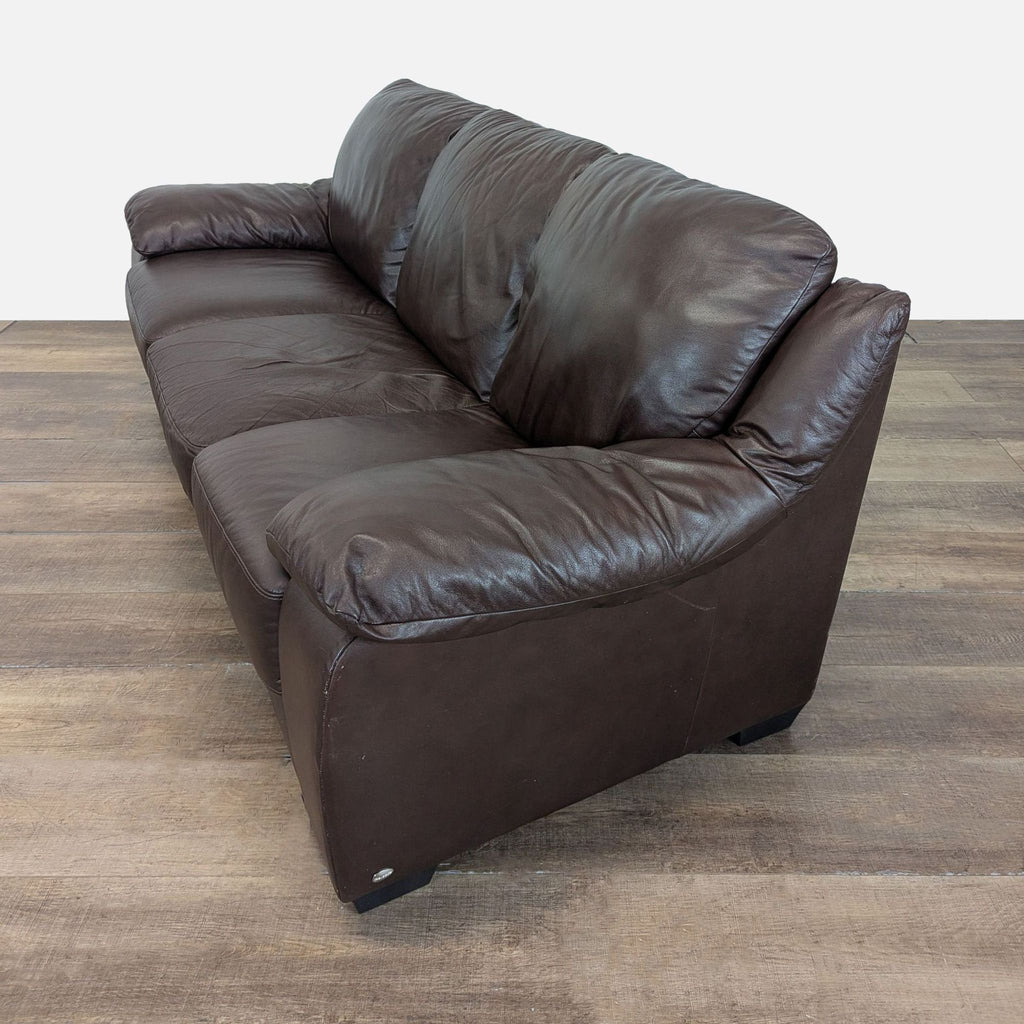 Natuzzi Classic Leather 3-Seat Sofa