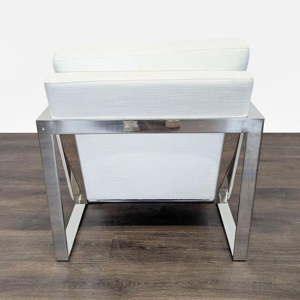 Restoration Hardware Modern Lounge Chair with Ottoman