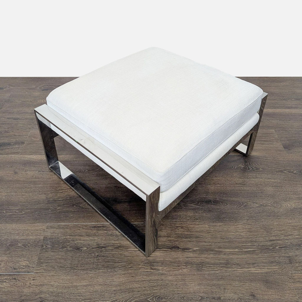 Restoration Hardware Modern Lounge Chair with Ottoman