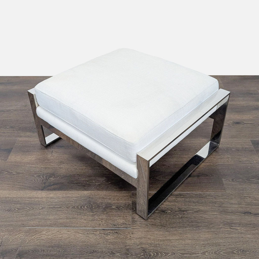 Restoration Hardware Modern Lounge Chair with Ottoman