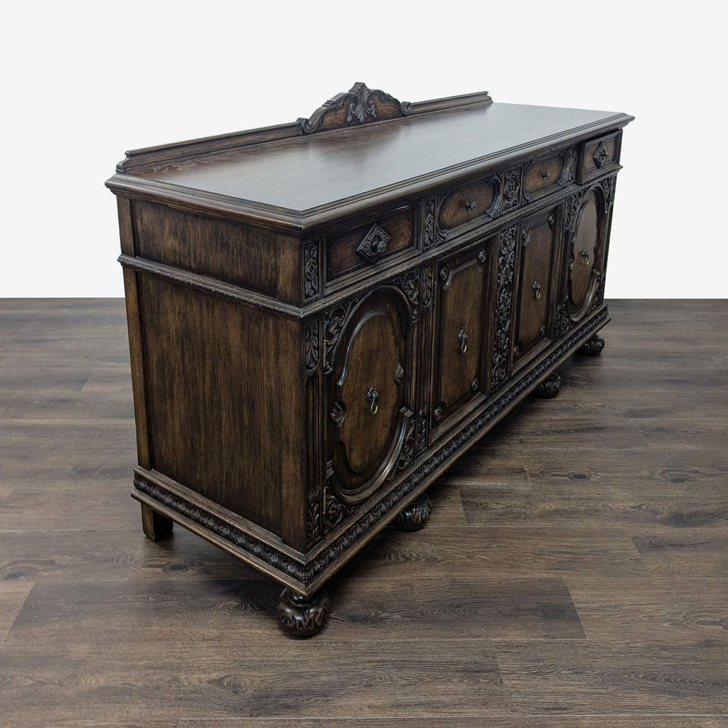 Antique Wood Sideboard