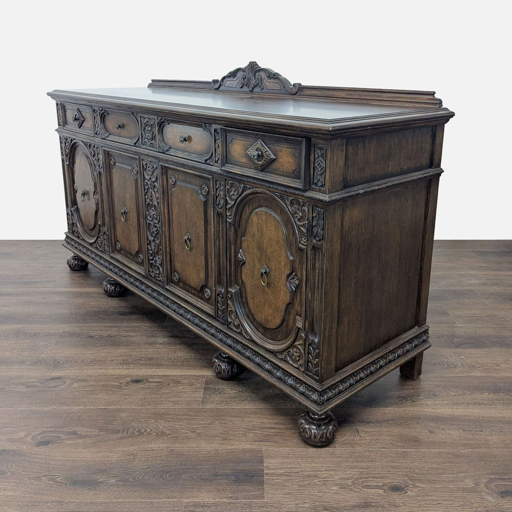 Antique Wood Sideboard