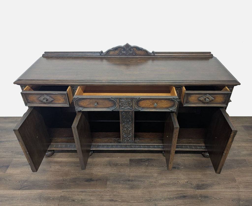 Antique Wood Sideboard