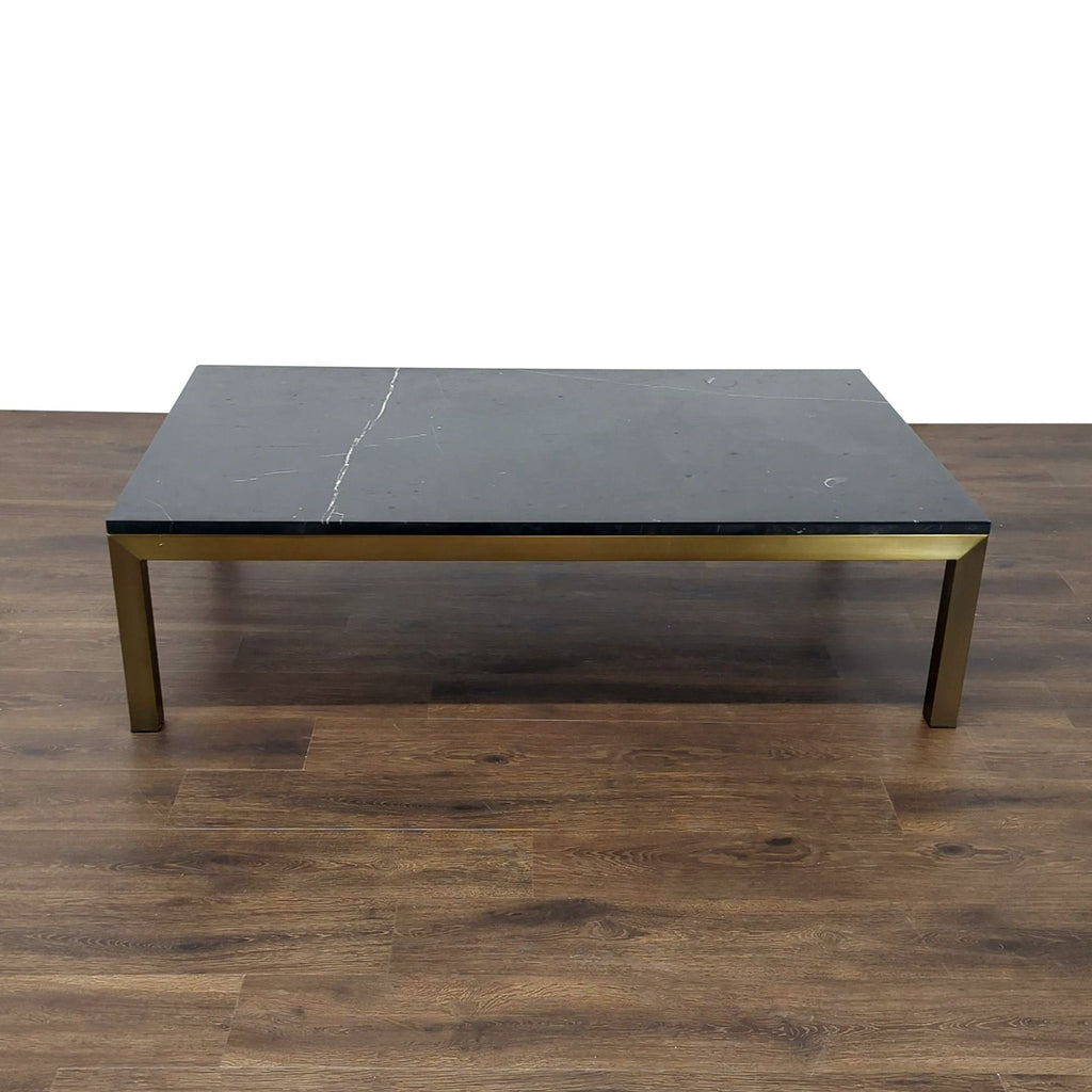 Parsons Black Marble coffee table 

60 x 36

(already wrapped for moving)