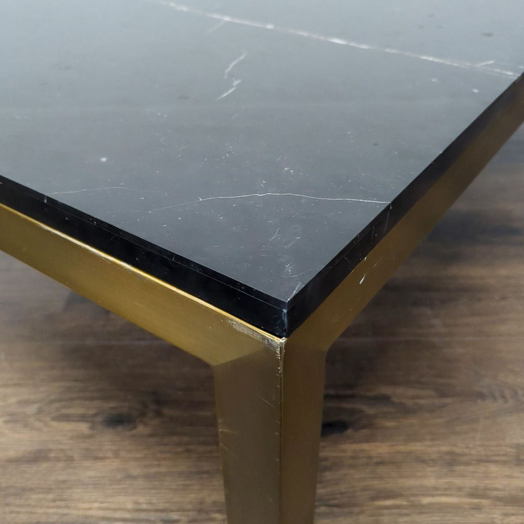 Parsons Black Marble coffee table 

60 x 36

(already wrapped for moving)